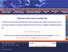 Tablet Screenshot of linksandlaw.com