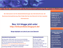 Tablet Screenshot of linksandlaw.de